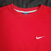Vintage Y2K Nike Small Swoosh Crewneck Sweatshirt Red