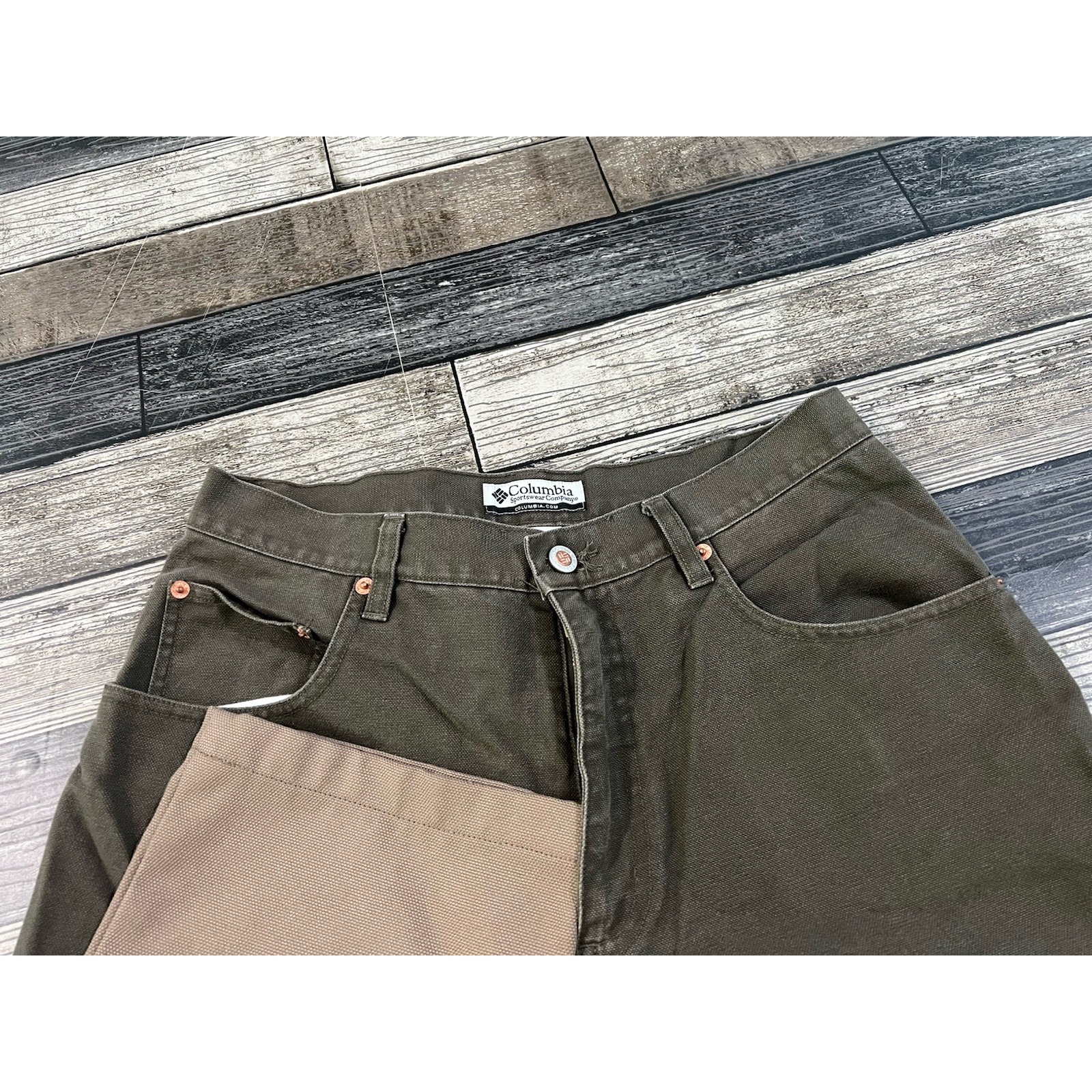 Columbia Briarshun Brush Pants Adult 32 Beige Tan Double Knee