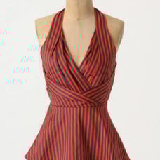Anthropologie Peplum Halter Top