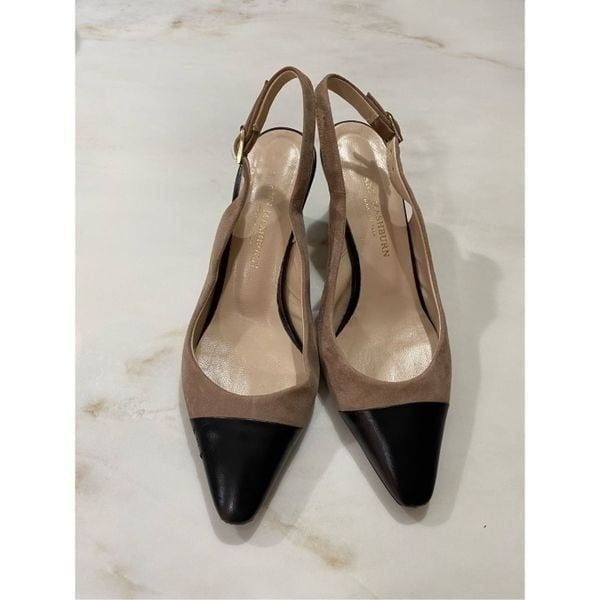 Ann Mashburn Color Block Slingback Heels size 36 euro