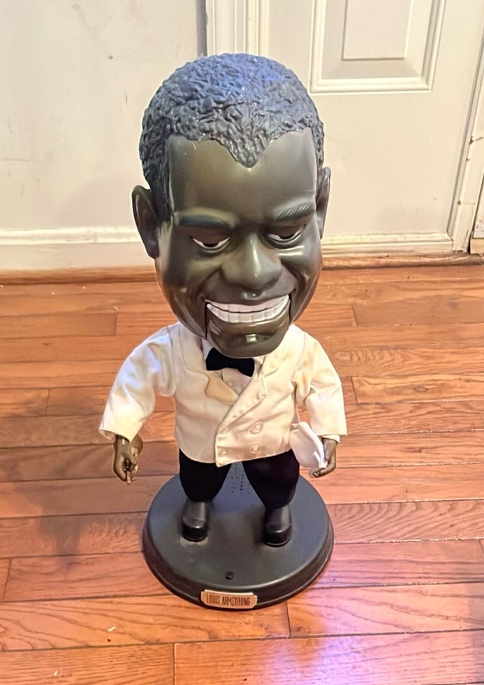 Louis Armstrong Miniature Statue That Moves & Sings