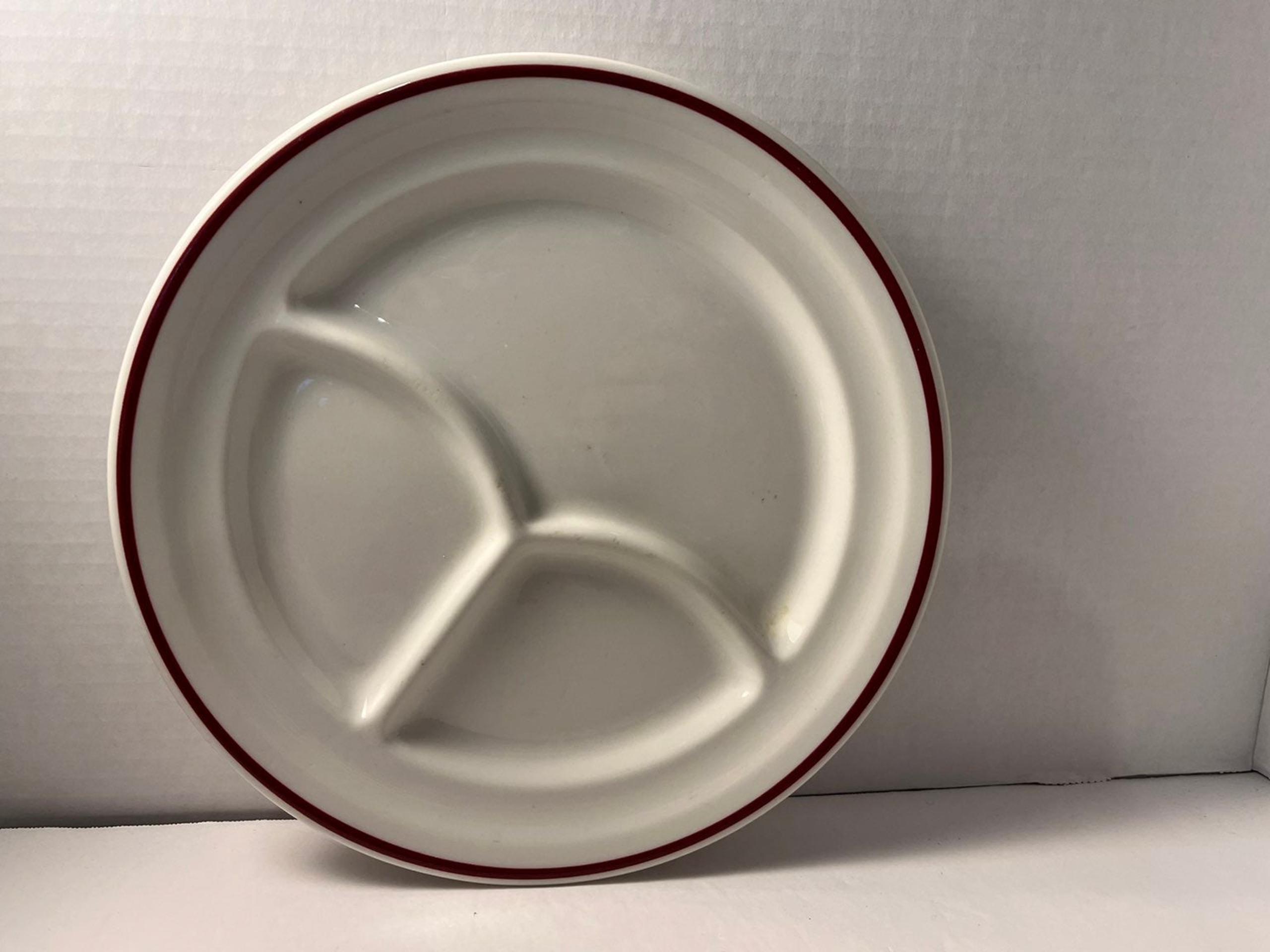 VINTAGE COOK'S NEW YORK HOTEL PLATE CERAMIC COMPARTMENTS
