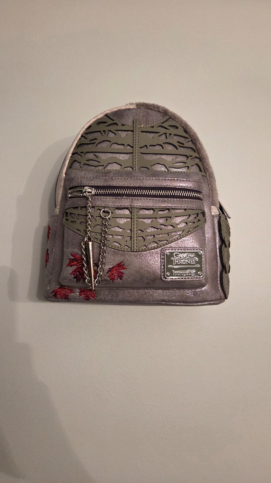 Game of Thrones Sansa Stark Queen in the North Loungefly Mini Backpack NWT