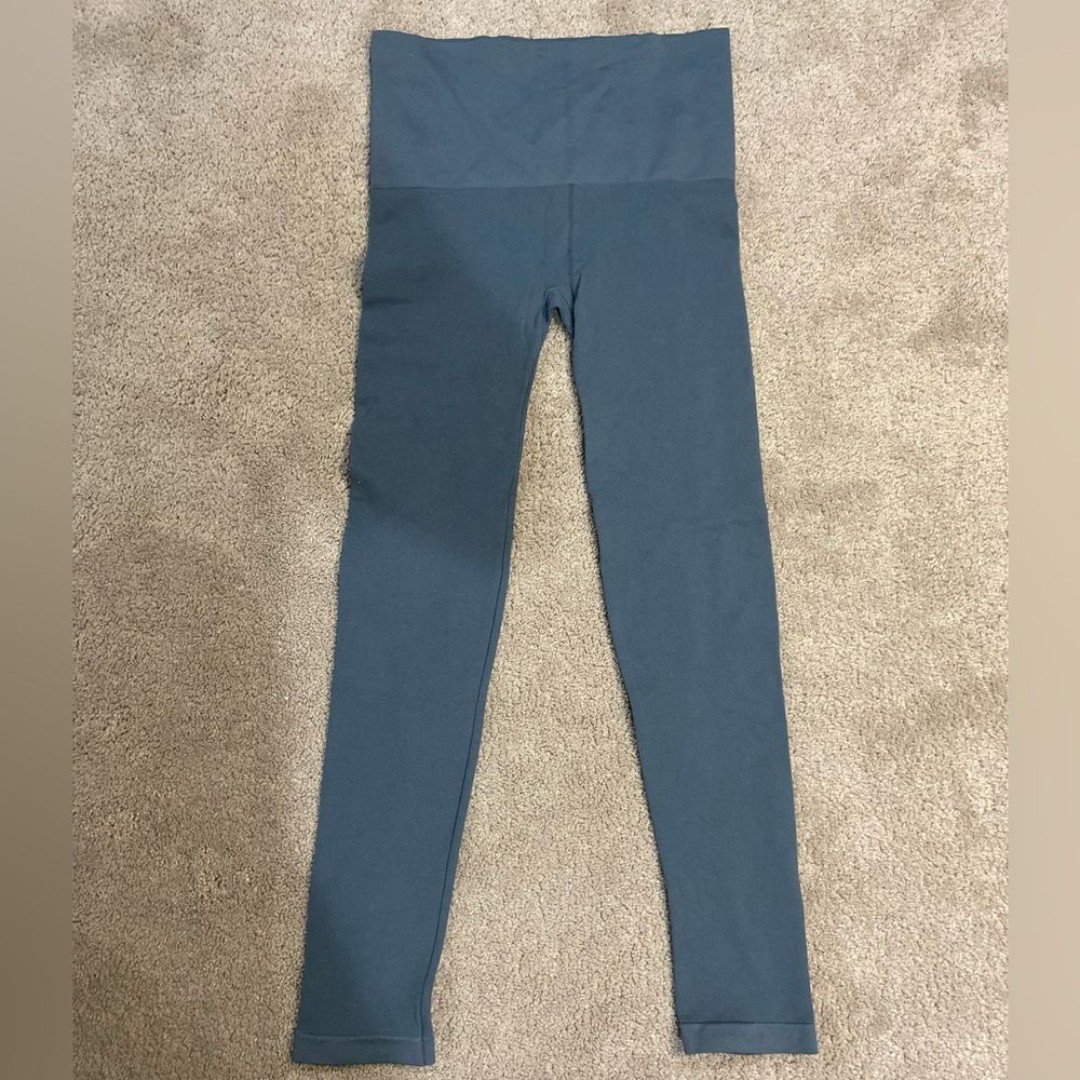 Spanx star power leggings dark grey durable stretchy ankle length XL