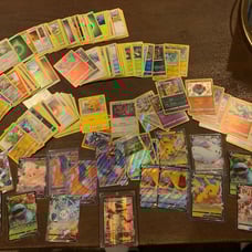 Pokémon card lot- 170+ cards- EX- V- Holo’s & Rev Holos. Charizard V, Pikachu V
