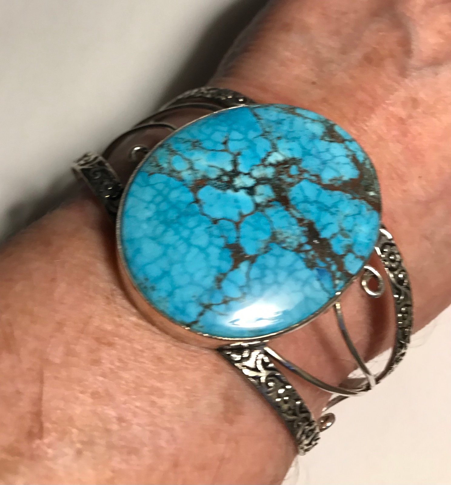 Turquoise 925 Sterling Silver Cuff Bracelet