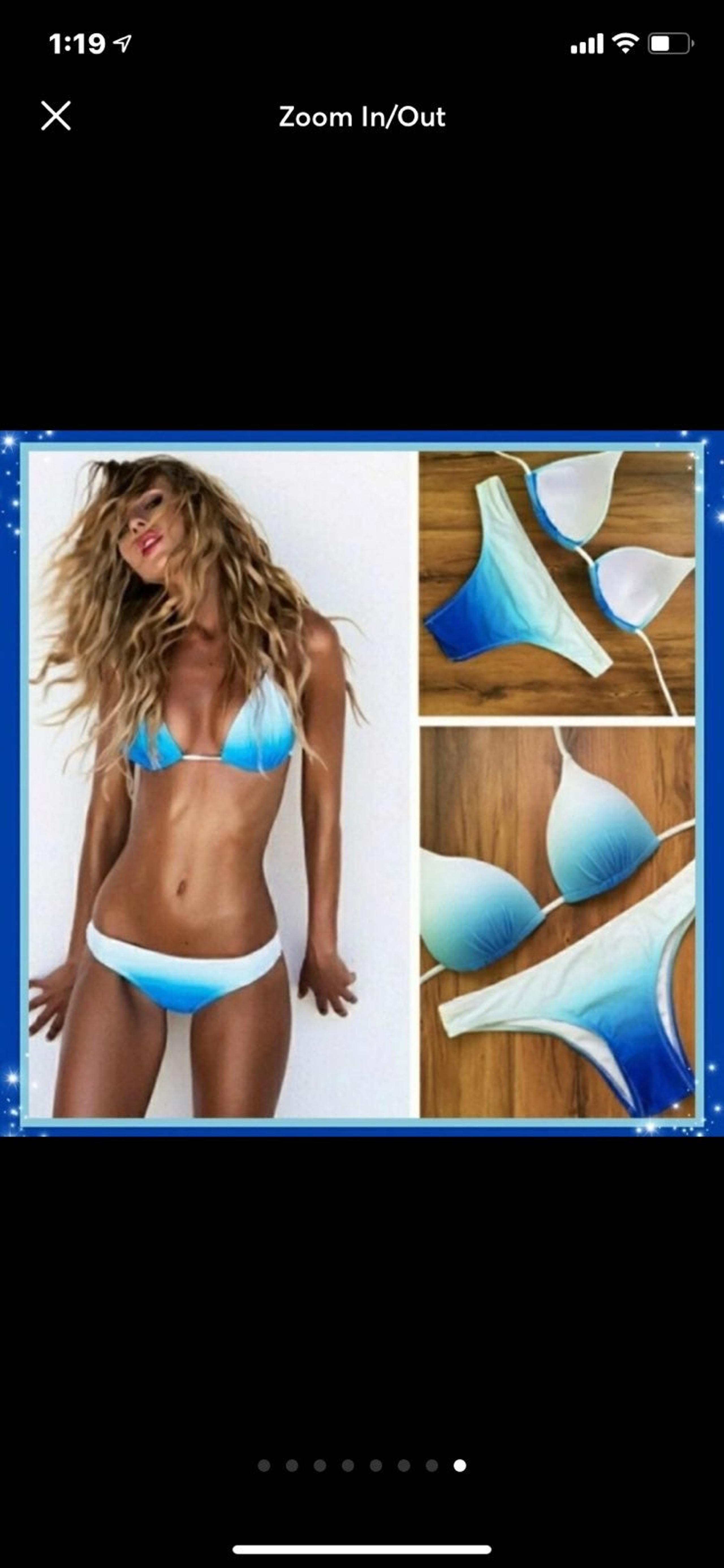 Blue Ombré Two Piece Bikini SMALL