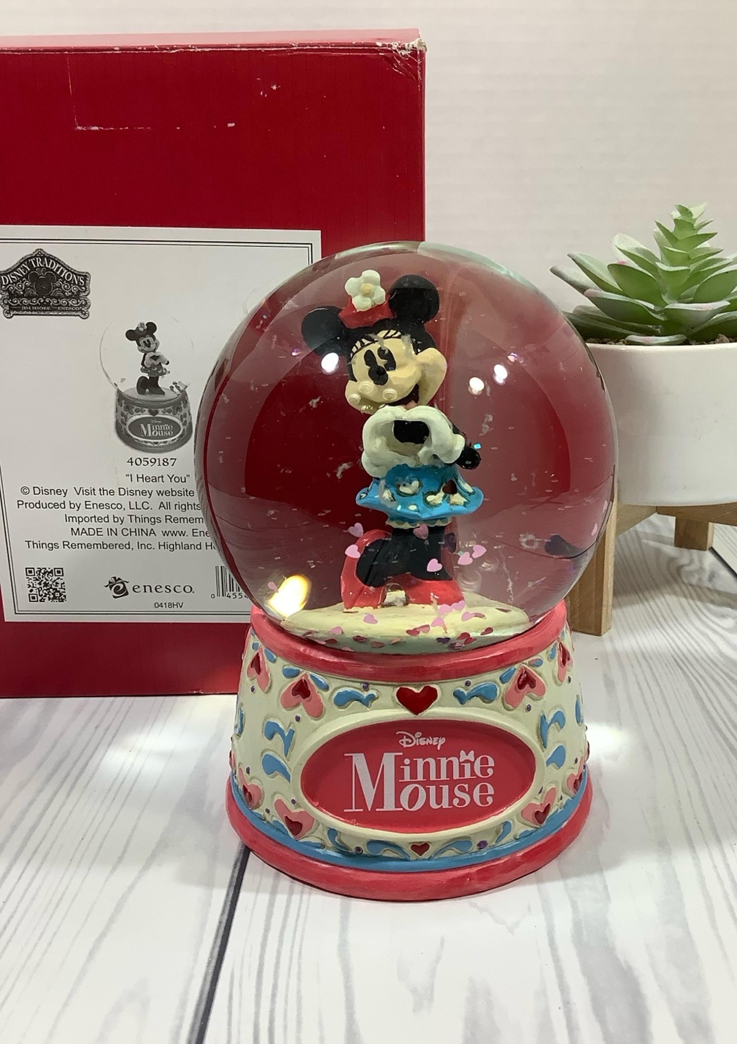 Enesco -Jim Shore- Disney Traditions I Heart You Minnie Mouse Globe 4059187