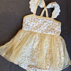 Wildling by Well Dressed Wolf Golden Fairy Romper in size 12 months