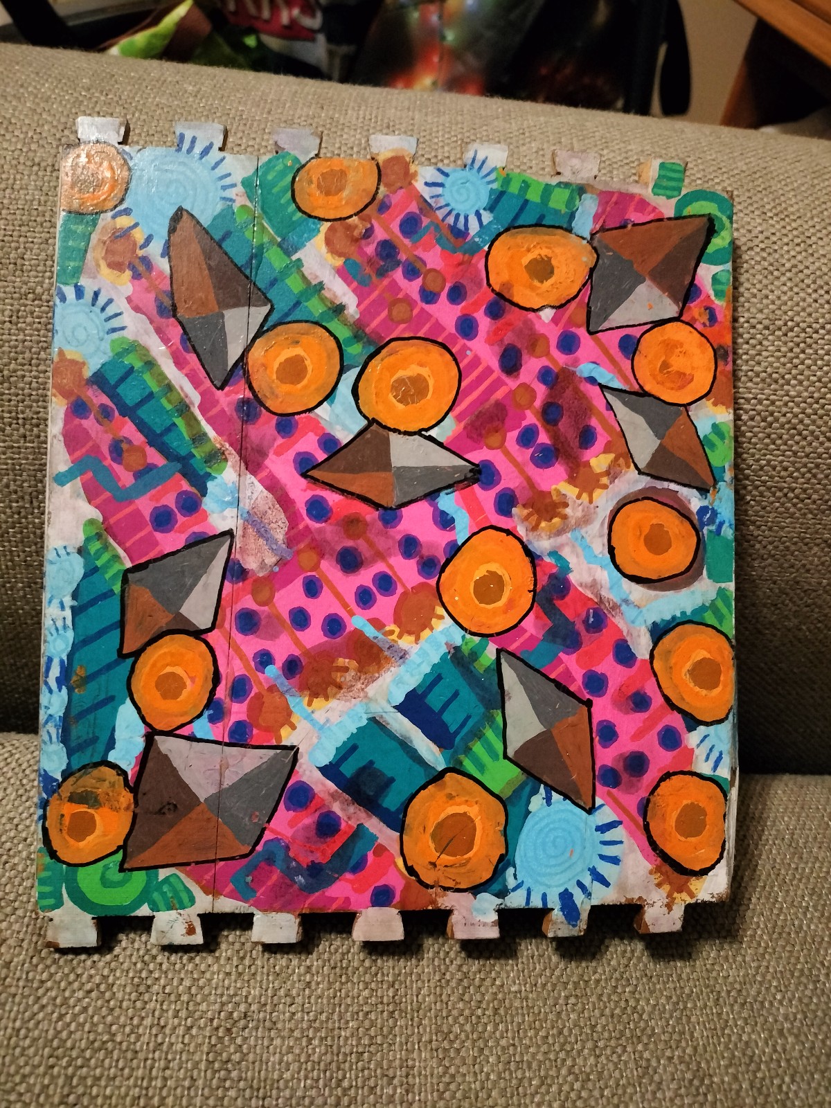 Painting on Upcycled Wood