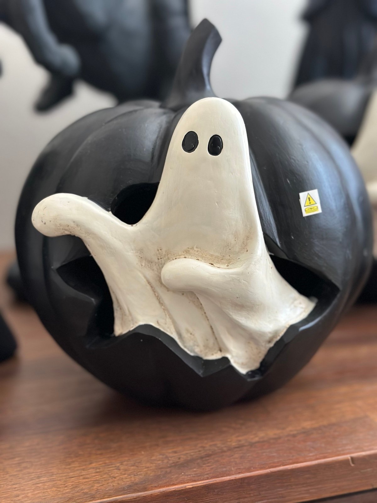 Joanns Ghost Black Pumpkin