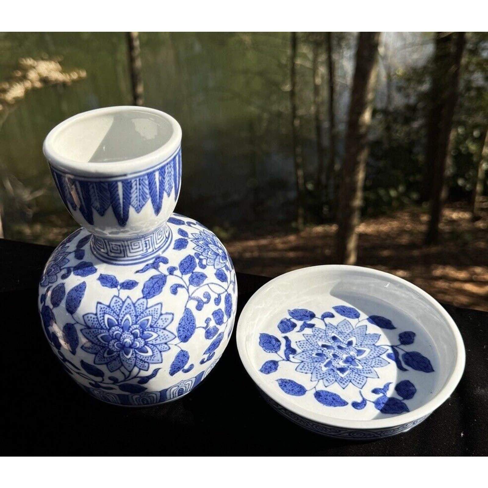 The Canton Collection Andrea Sadek Blue And White Asian Porcelain Jars -BB