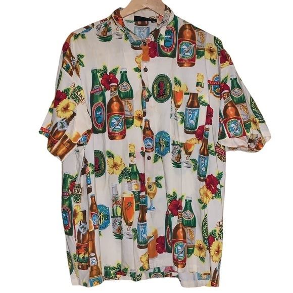 Store Vintage Monzini XL tropical beer shirt