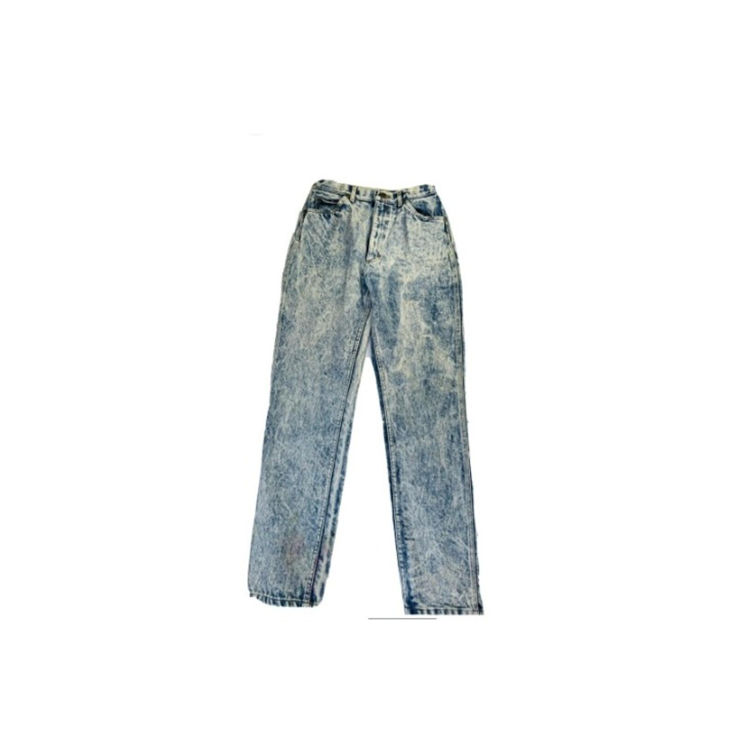 Vintage 90s Streetwear Womens 12 High Rise Taper Acid Wash Mom Jeans Distressed