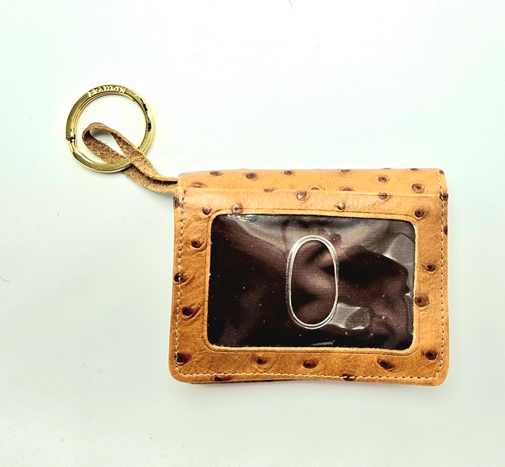 Brahmin Genuine Leather Bi Fold Mini Wallet CC Holder