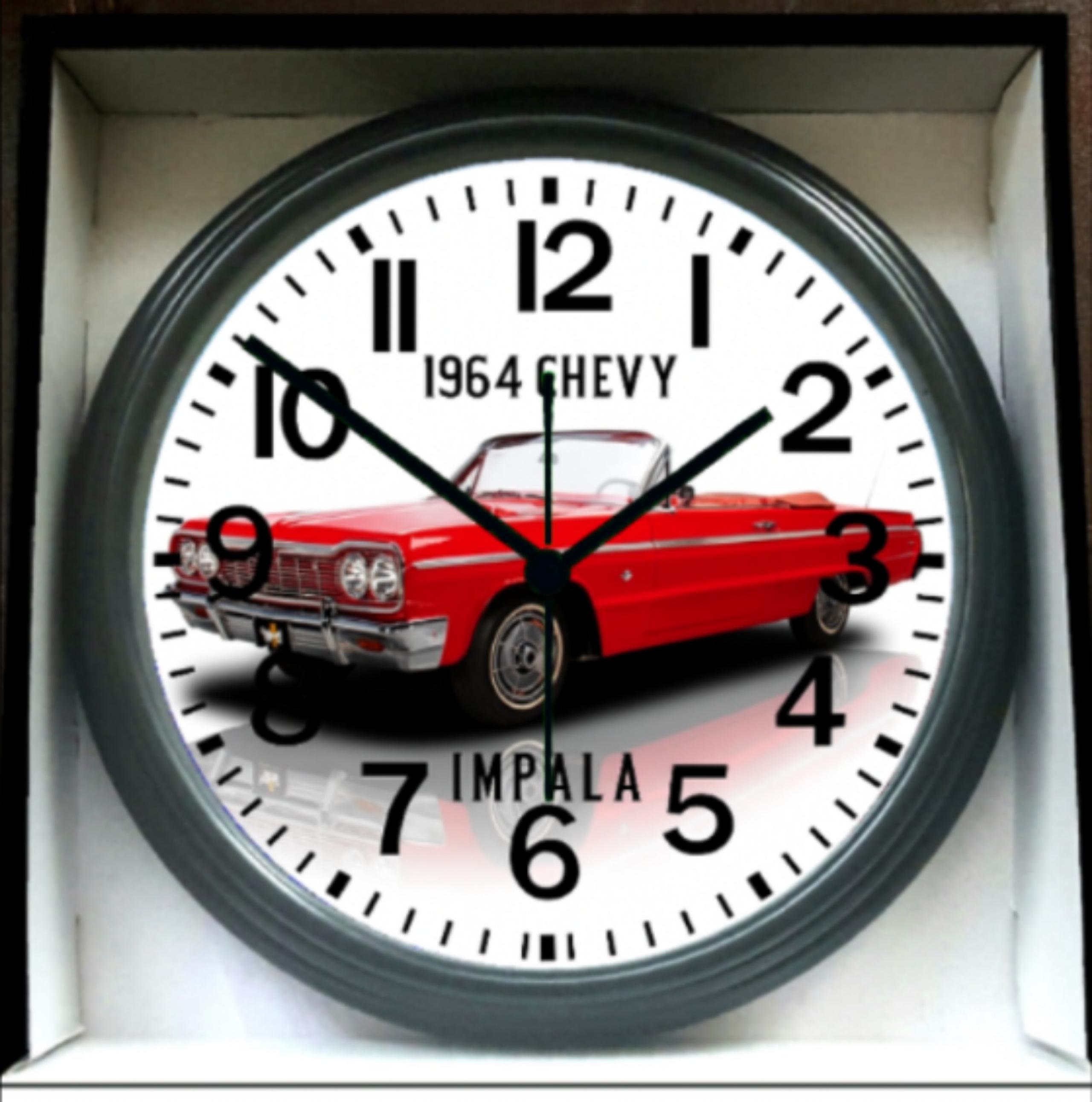 1964 Chevy Impala Convertible Wall Clock New!