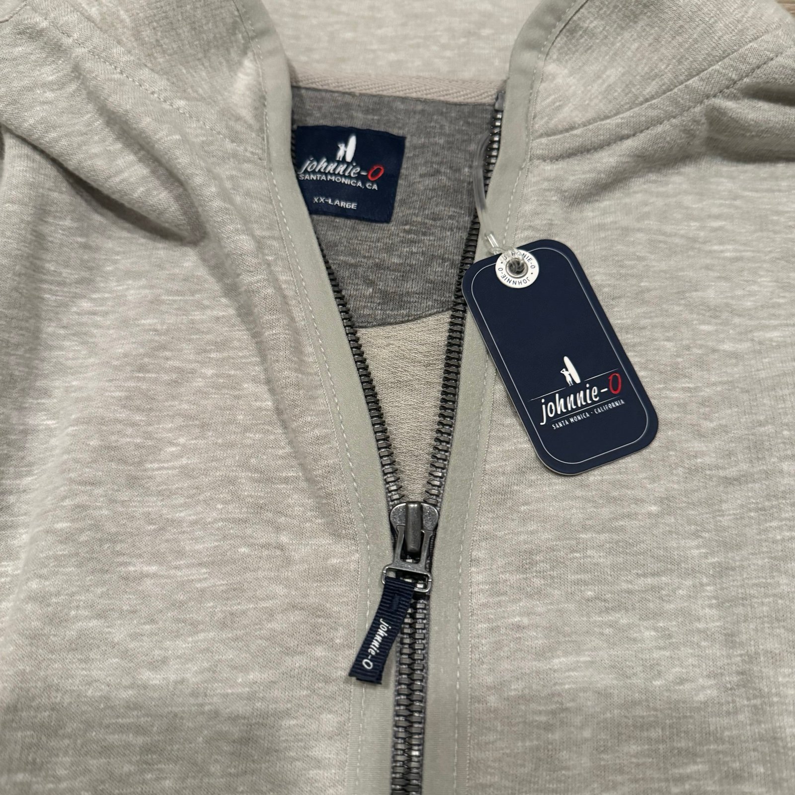 NWT Johnnie-O Gray 1/4 Zip Pullover Men’sXXL Stretch Lightweight Gately JMKO4240