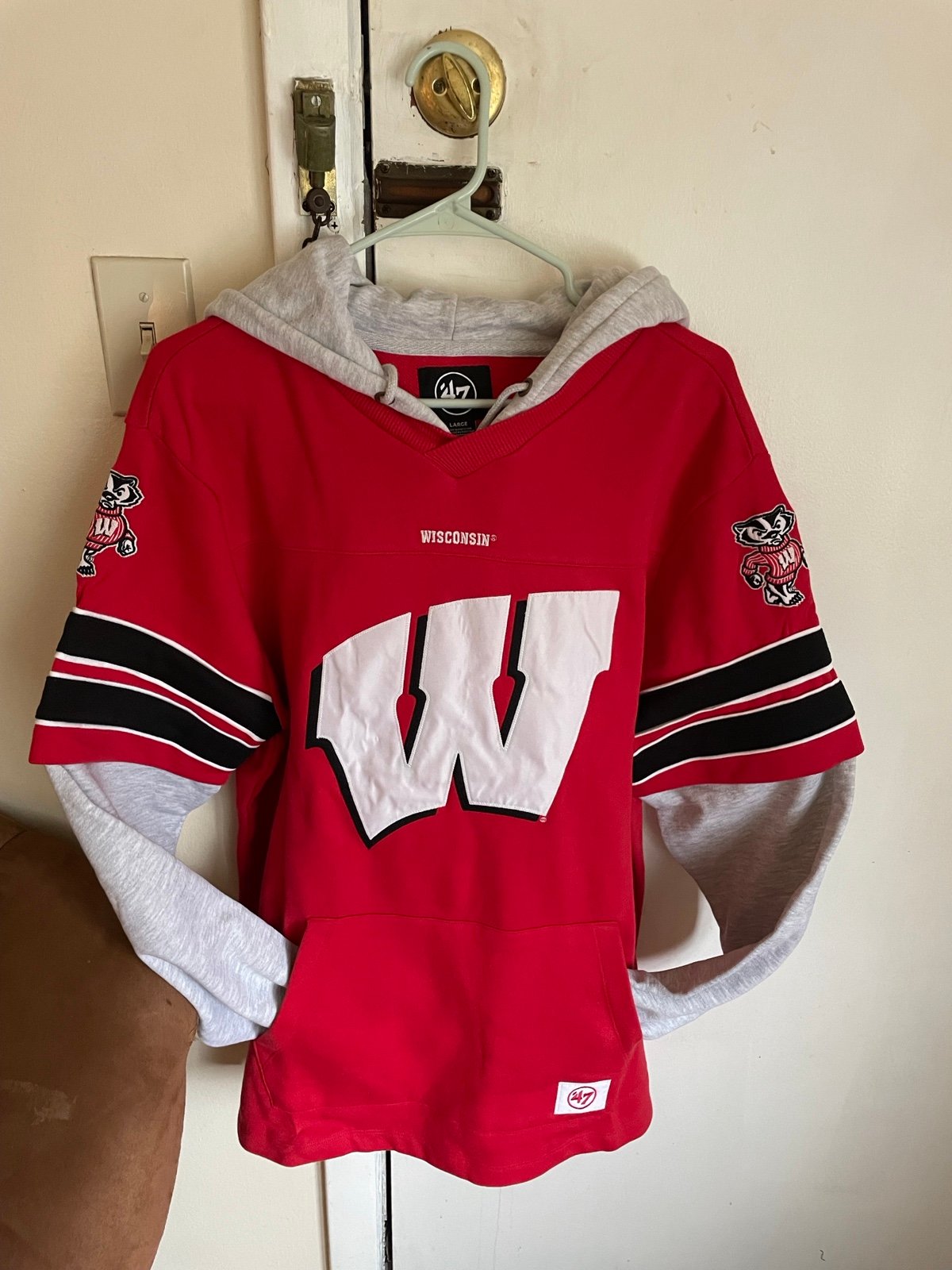 Wisconsin Badgers 47 brand men’s NCAA hoody L