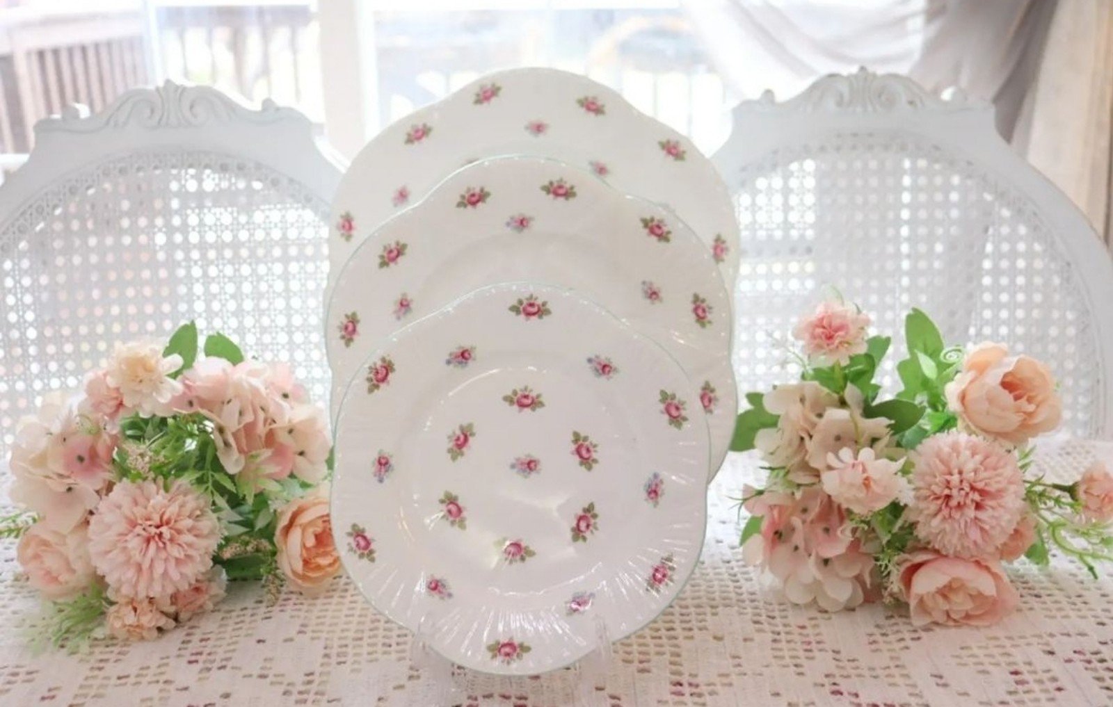 SHELLEY England Fine Bone China PLATES 18pc