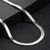18K White Gold Womens 18 Necklace Flat Snake Herringbone Chain 18in Jewelry 18