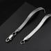 18K White Gold Womens 18 Necklace Flat Snake Herringbone Chain 18in Jewelry 18