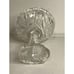 Clear Crystal Glass Candy Bowl. 5. Inches Tall 9 Inches Wide and 2 Inches Deep.