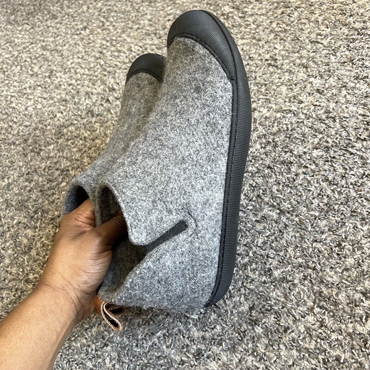 Huckberry Greys Wool Indoor Outdoor Slipper Boots Rubber Sole Gray Men’s Size 9