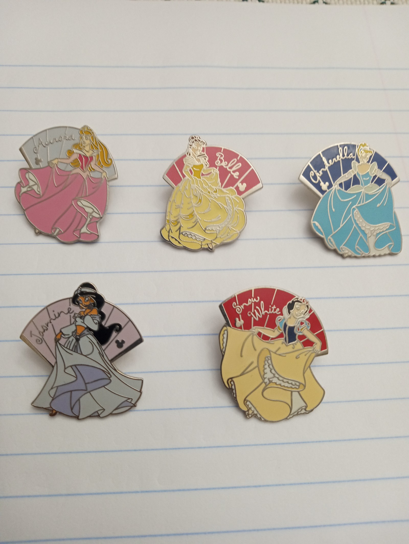 Princess Fan pins