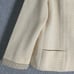 Vintage 1960s Kimberly 100% Wool Ribbed Open Front Jacket Blazer Gold Old Money