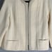 Vintage 1960s Kimberly 100% Wool Ribbed Open Front Jacket Blazer Gold Old Money