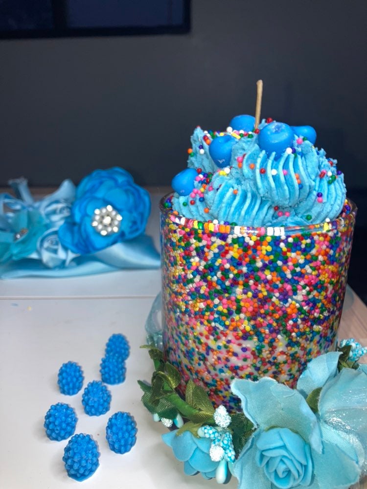 Blueberries and Sprinkles Candle