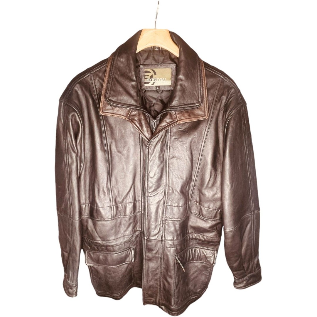 Boston Outfitters Leather Bomber Coat