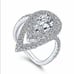 New 18k white gold diamonds jewelry ring