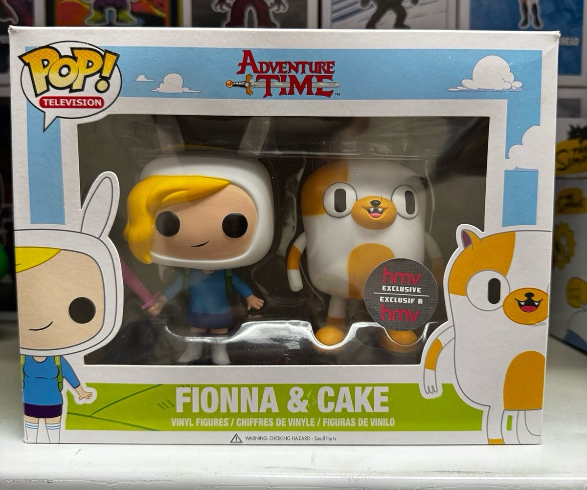 Fionna & Cake Funko Pop 2-Pack Adventure Time HMV Exclusive Vaulted Rare
