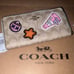 NWT COACH Wallet Zip Around RARE Varsity w Patches Authentic