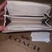 NWT COACH Wallet Zip Around RARE Varsity w Patches Authentic