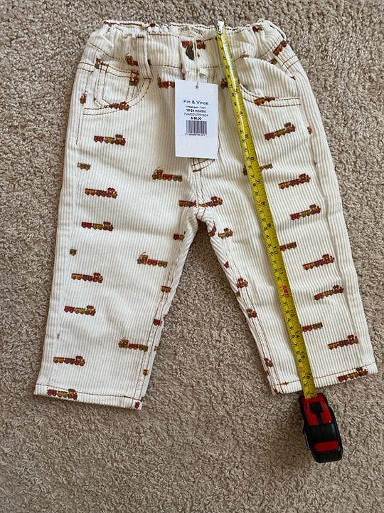 Fin and Vince Trains Corduroy pants
