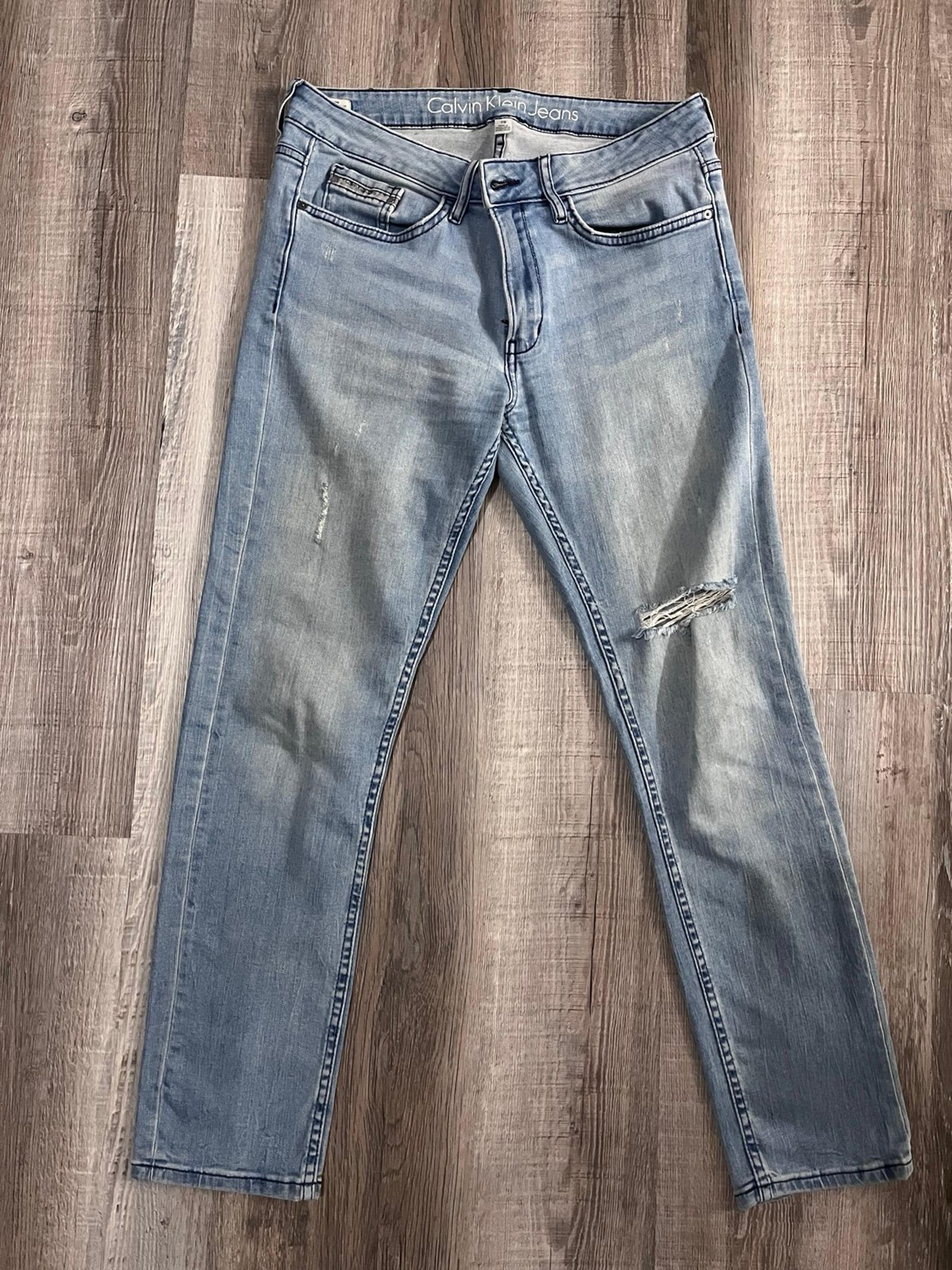 Jeans, slim boyfriend pants, women, size 28,Calvin Klein