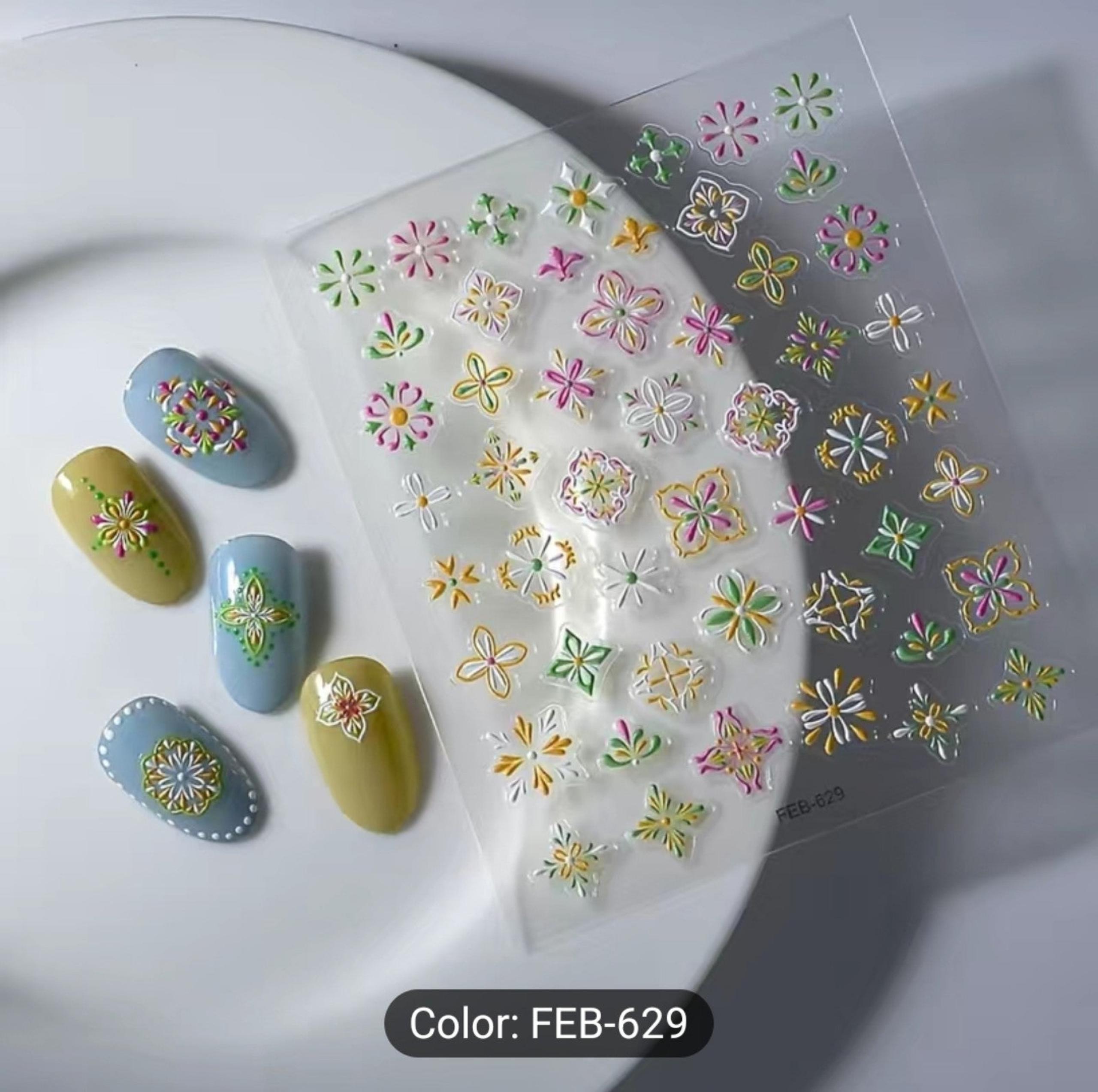5d nail art sticker (Feb-629)