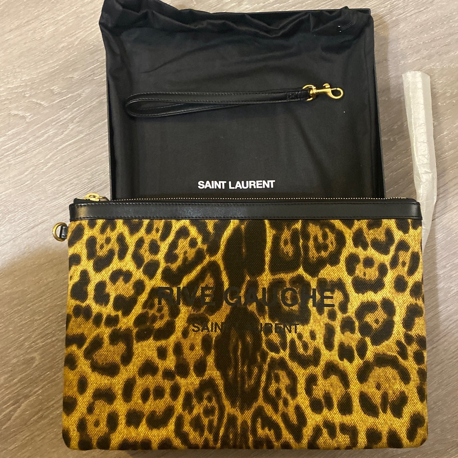 NEW in box Saint Laurent Limited Edition Rive Gauche pouch / clutch