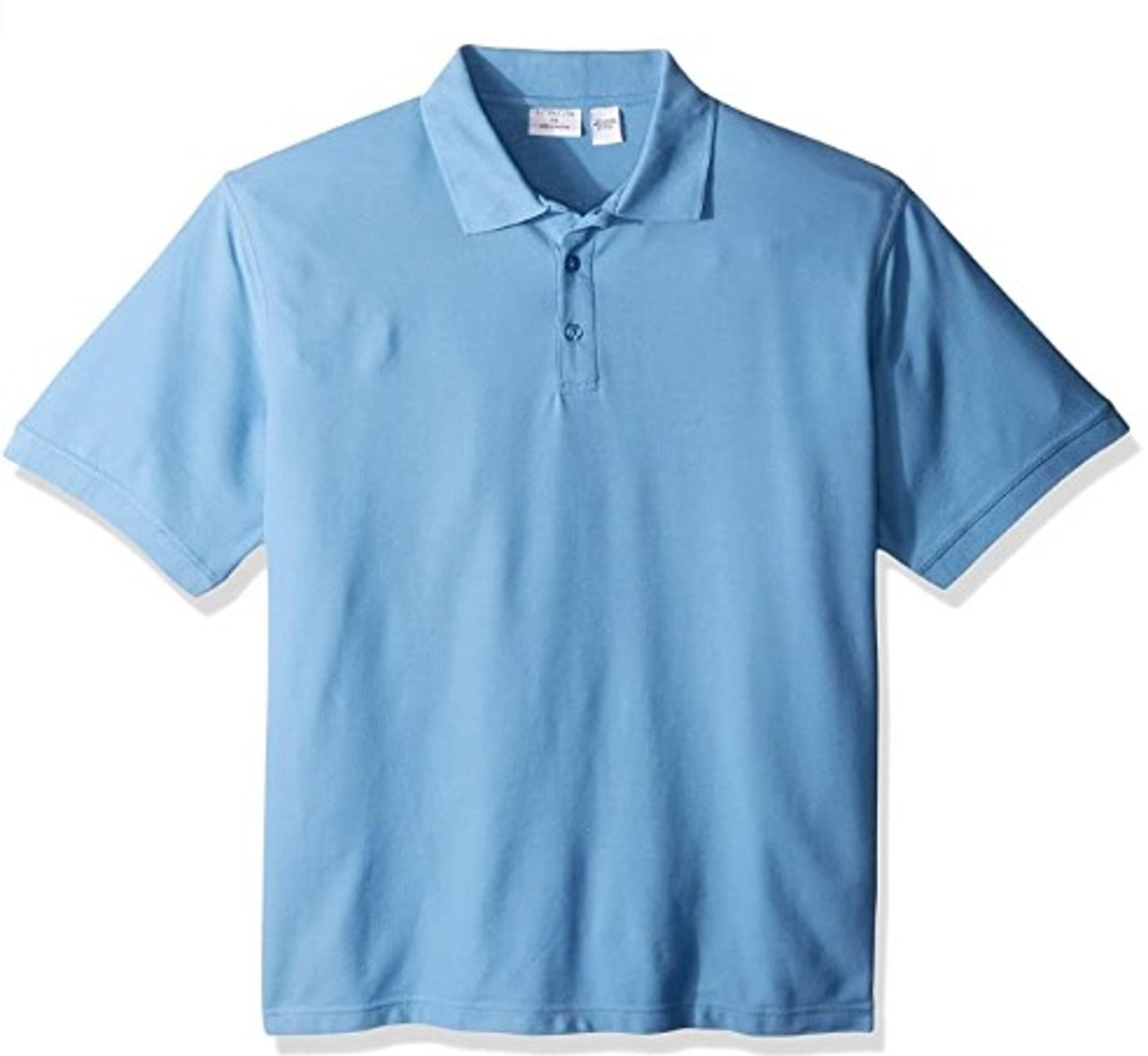 UltraClub Men's XL Light Blue Polo Shirt