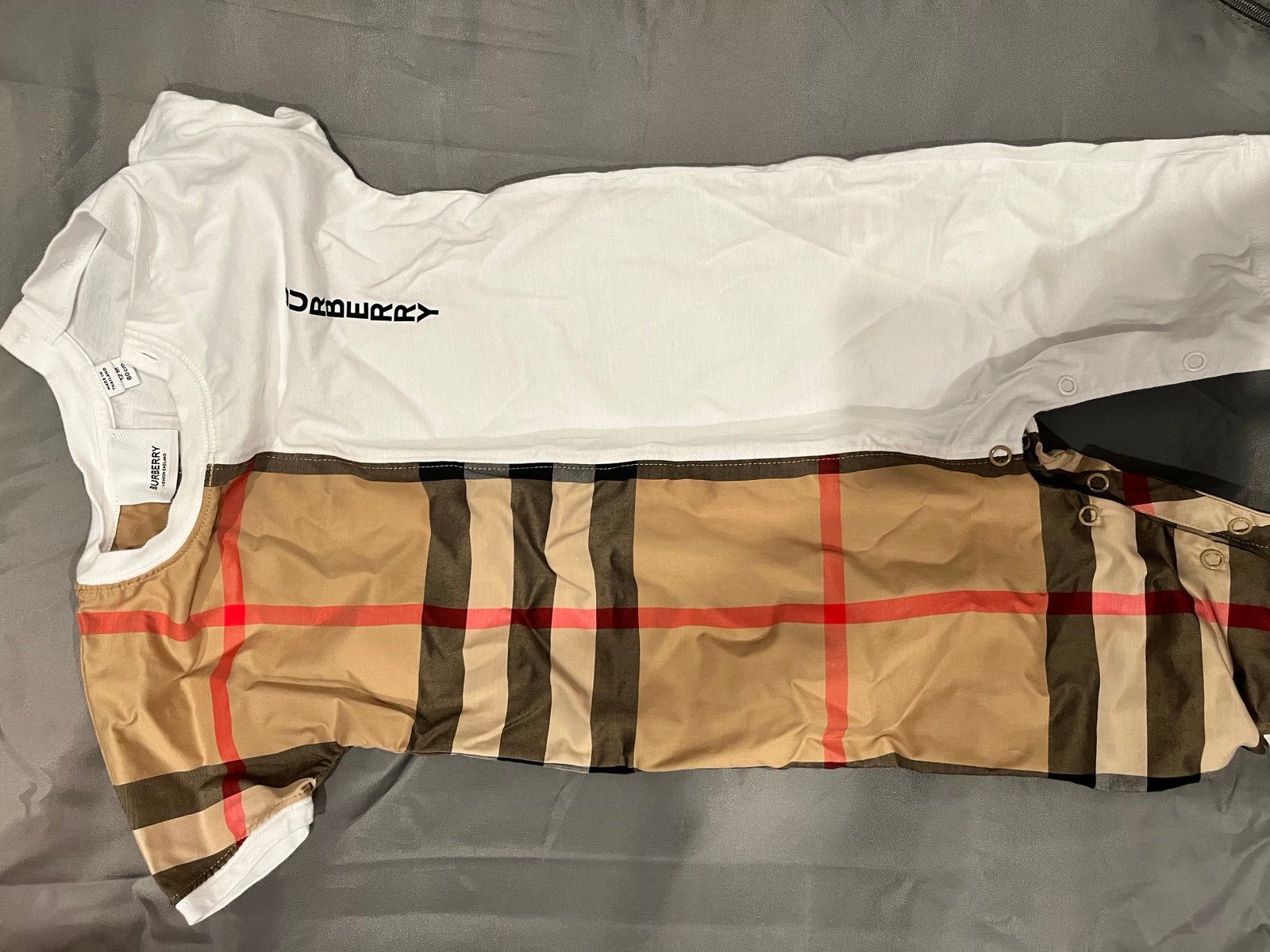 Burberry onesie for girl or boy