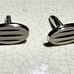 Swank sterling silver mid century modern oval men's cufflinks