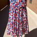 LAUREN Ralph Lauren NWT Black Label Size 6 Floral Print Fit and Flare Dress