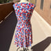 LAUREN Ralph Lauren NWT Black Label Size 6 Floral Print Fit and Flare Dress