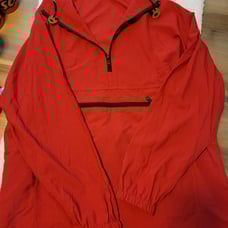 Windbreaker LLBean vintage Pullover Red Size large Tall