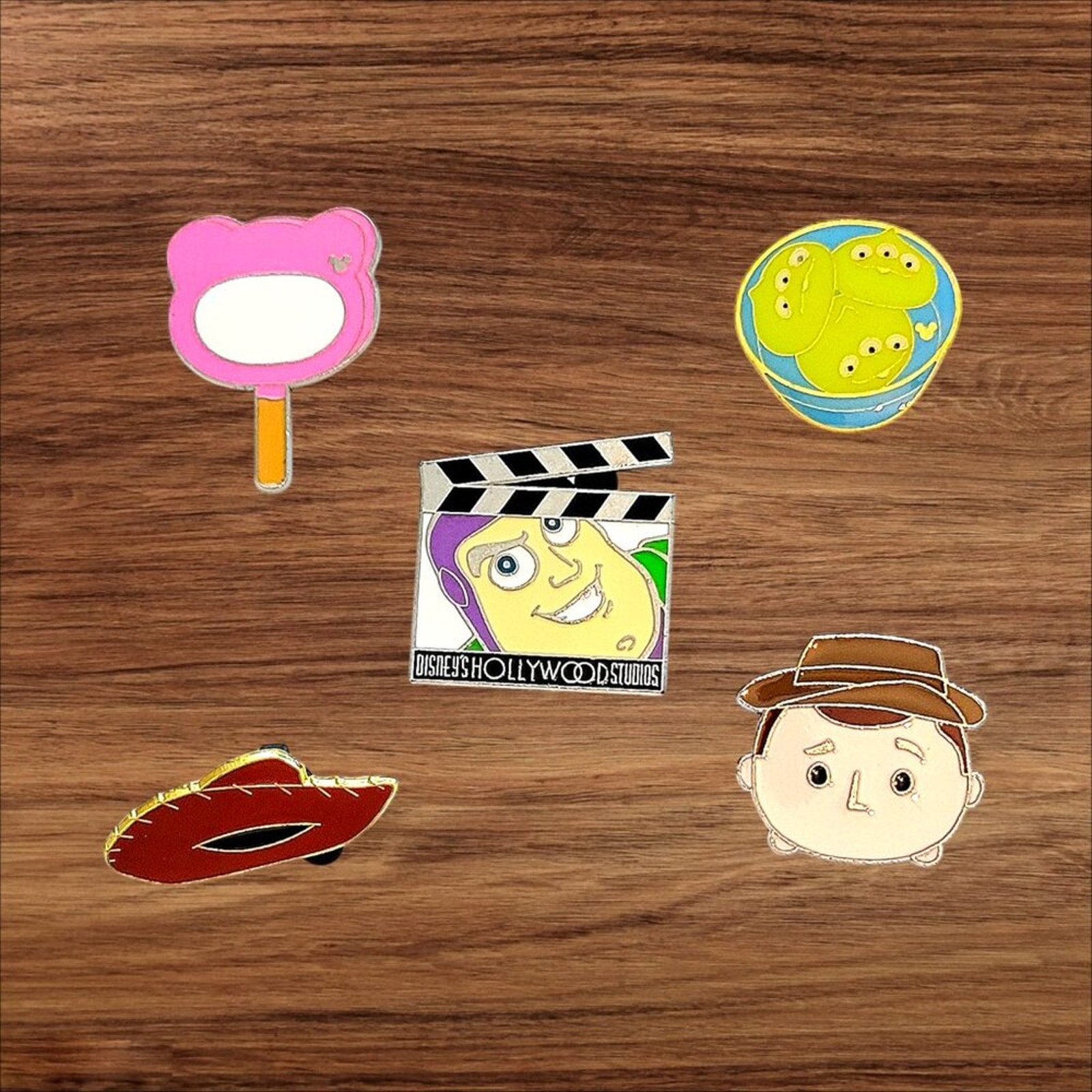 5 Toy Story Disney Parks Trading Pins, Plus 2 Bonus Pins