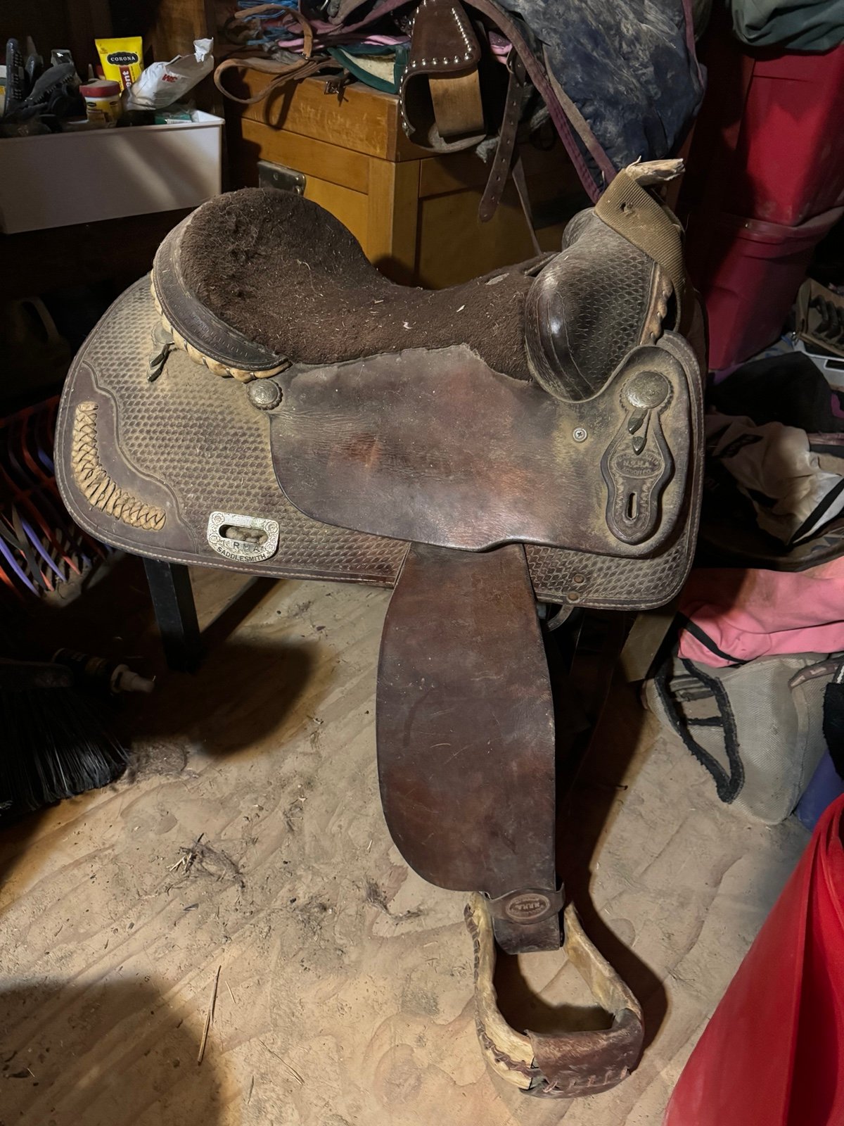 Saddle western reining