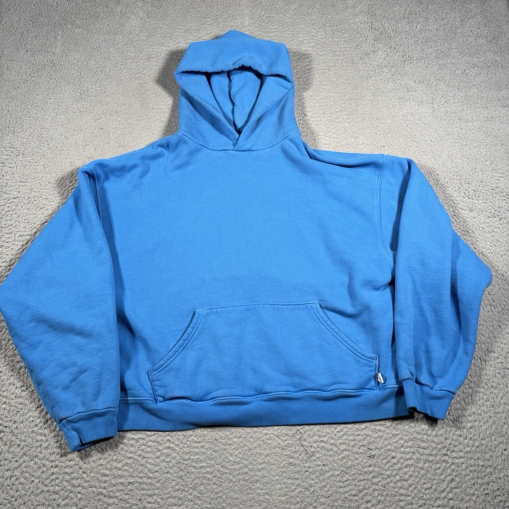 Akimbo Club Hoodie Women Size Small Blue Fleece Lined Long Sleeve Pullover