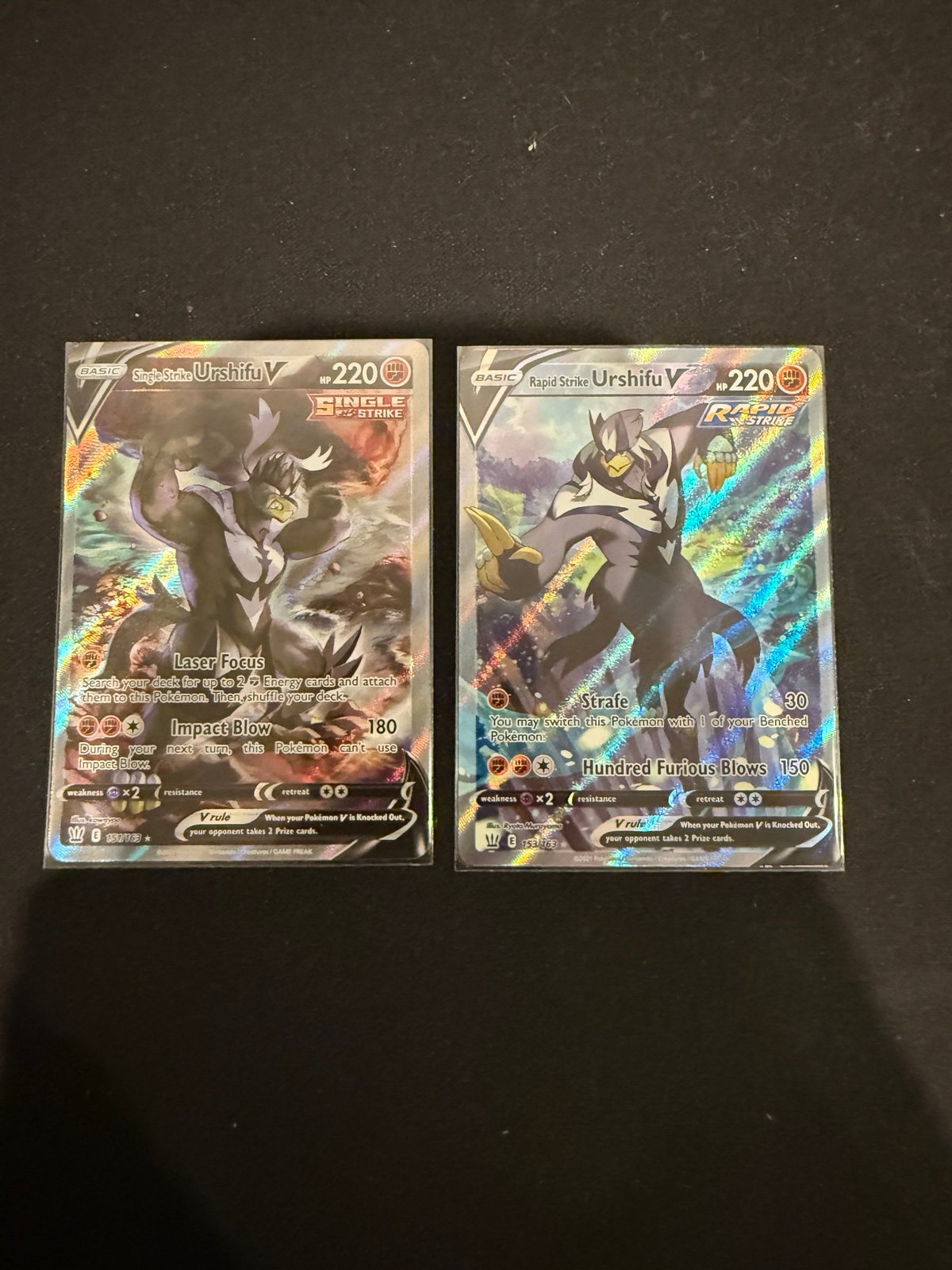 Pokemon urshifu v alt art 151 & 153